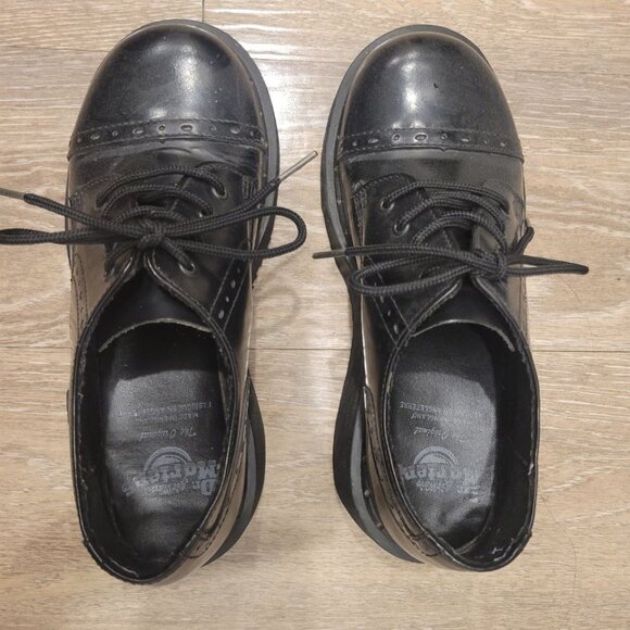 Dr Martens 3A31 platform wedge vintage england brogue boots - Picture 5 of 8